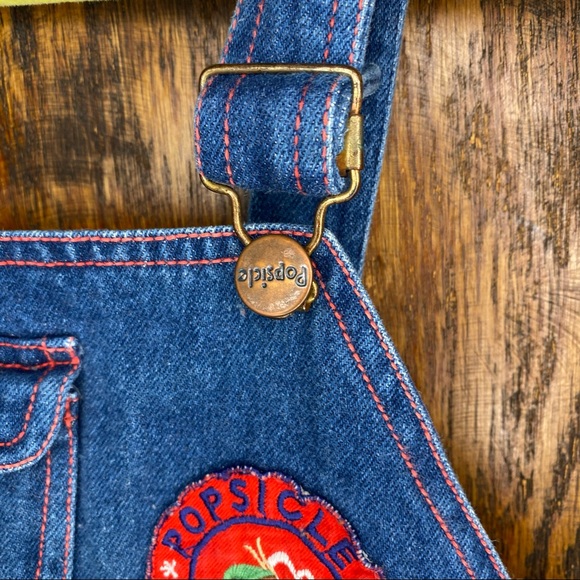 Vintage Denim Overalls Popsicle 2T Jean Patch - Picture 3 of 8